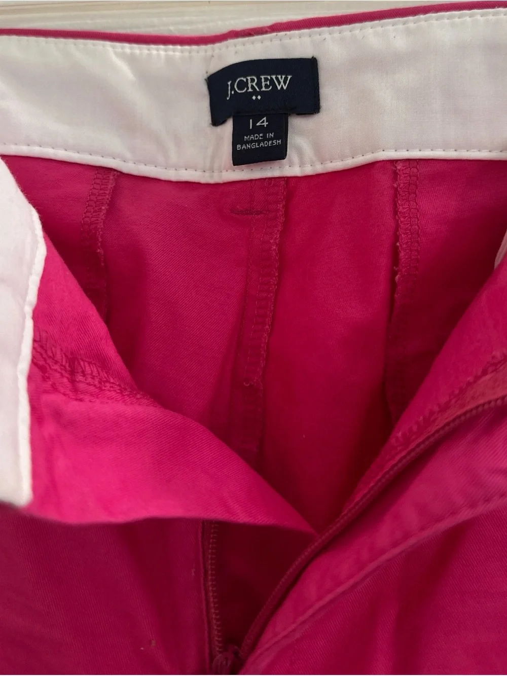 J. Crew Men's Hot Pink Flat Front Shorts